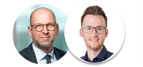 Photos by Björn Knabe (ifm business solutions gmbh) and Daniel Schneider (ifm statmath gmbh), who will lead a breakout session on optimising production planning with AI at ifm SUCCESS DAYS 2024.