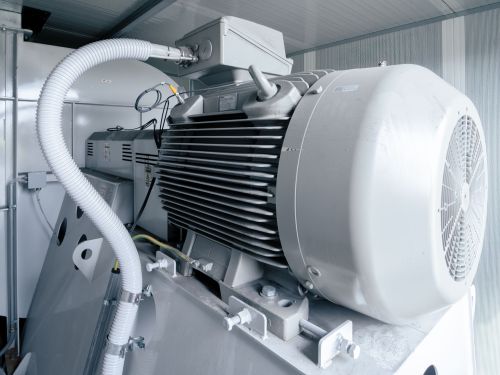 A vibration sensor is fitted to the fan motor.