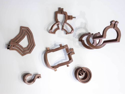 Various inductors for heating materials
