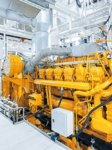 Bloc moteur d’un navire