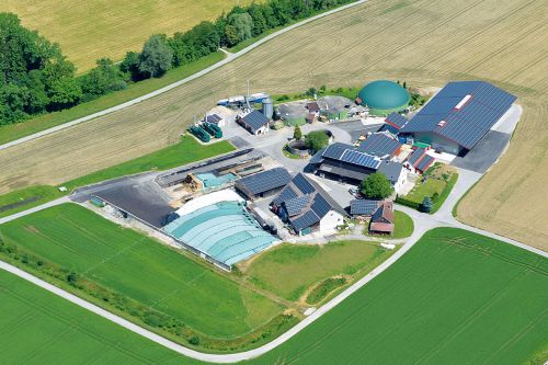 Kögelhof farm with biogas plant
