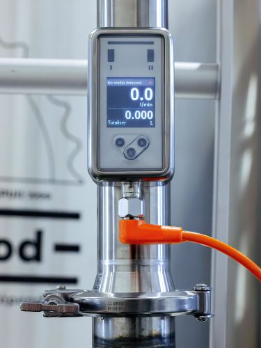 Débitmètre à ultrasons SU Puresonic en fonctionnement