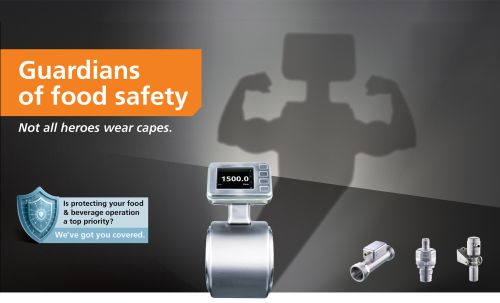 In this picture, the male in the image represents a super hero with a cape as a shadow, symbolising food safeyt