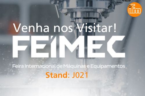 Imagem teaser da página: A ifm estará na FEIMEC 2026! Stand J021. Tecnologia de automação confiável para máquinas e sistemas
