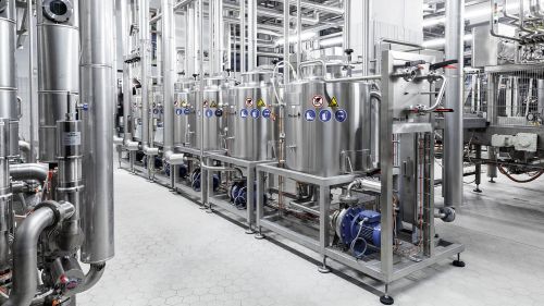 Food production facility tanks