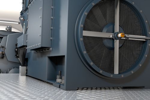 Teaser image of the article: Generator. Reliably monitor the cooling of the generator and the lubrication of the generator bearings.