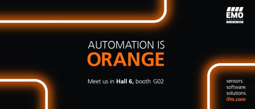 Teaser image of the article: EMO Hannover. Convince yourself of our extensive portfolio of powerful sensor technology and intuitively usable software for process optimisation.