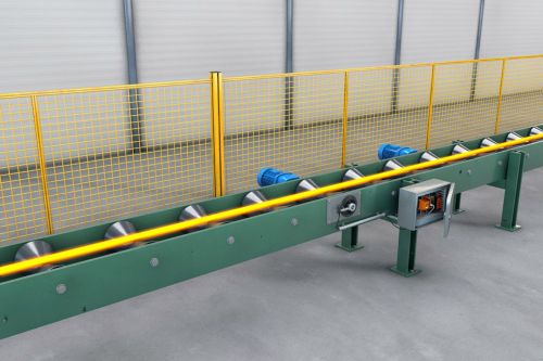 Monitoraggio dei trasportatori a rulli nei laminatoi