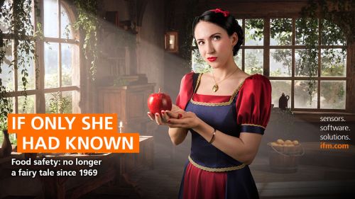 In this picture, the fairy-tale characters Snow White, Hansel and Gretel symbolise food safety.