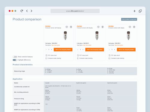 Teaser image of the article: Up to three at a glance. The clear product comparison