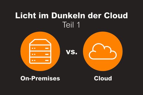 Grafiek: Bedrijfsintern vs. cloud