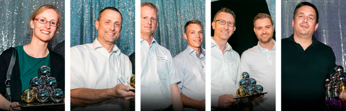Group pictures of the SCM Award winners in 2017