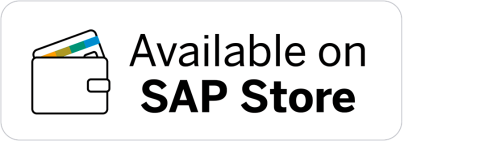 Grafik: Button mit Beschriftung Available on SAP Store