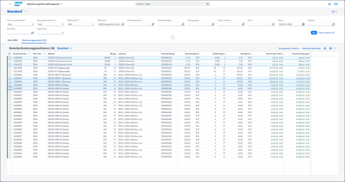 Screenshot: Bestellbündel anlegen