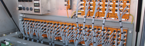 Control cabinet of the spreader with AS-i modules