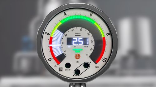 Automat Manometer Electronic manometer with LED visualisation - ifm