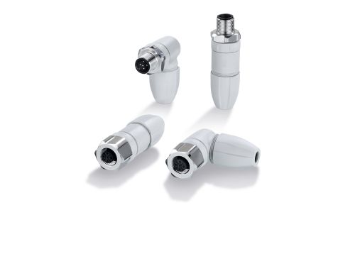 Teaser image of the article: Wirable for hygienic and wet areas. ecolink M12 connector, A-coded, with patented innovative strain relief as well as highly elastic seal