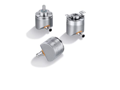 Teaser image of the article: Incremental stainless steel encoders for wet areas. Stainless-steel housing for corrosion resistance – IO-Link allows the use of 3-wire cables