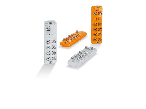 DIN rail adapter for IO-Link field bus modules - ifm