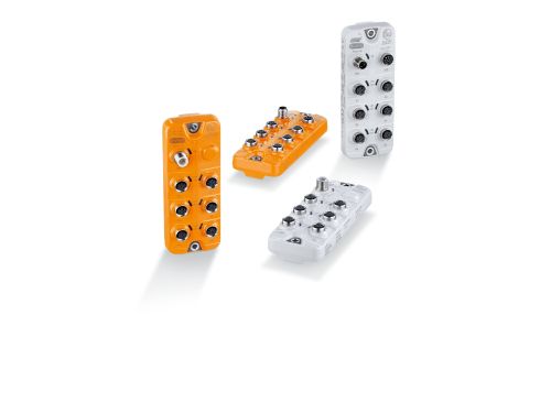 DIN rail adapter for IO-Link field bus modules - ifm