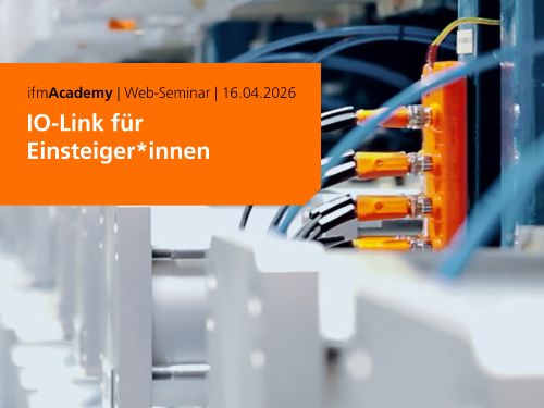 Teaserbild von der Seite: Web-Seminar am 16.04.2026. IO-Link für Einsteiger*innen