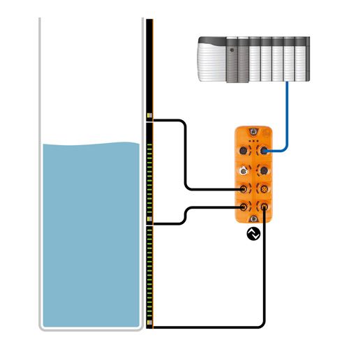 IO-Link controlling ifm continuous level sensor