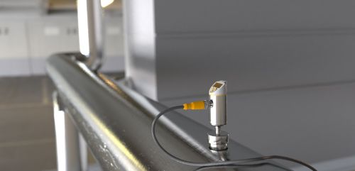 SA mounted in a pipe monitoring flow rate in a chiller.