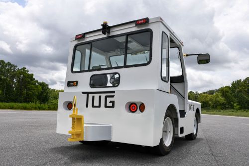 Side front view of the Tug ground support vehicle