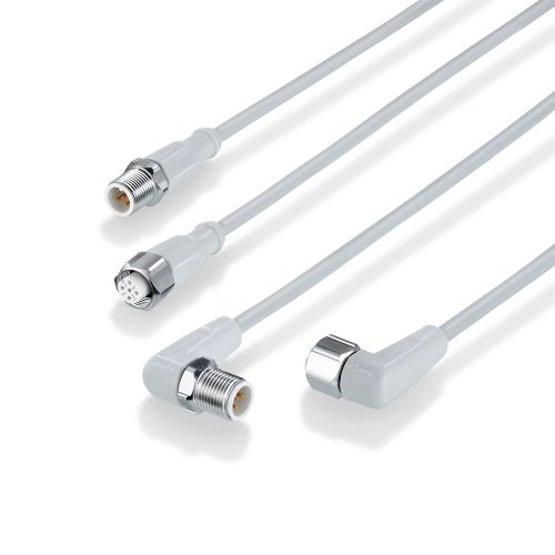 記事のティザー画像: ウェットエリアで電圧降下を最低限にするケーブル接続. ハロゲンとシリコンを使用しないハイジェニックエリア向けecolink M12ケーブル、4 x 1 mm²