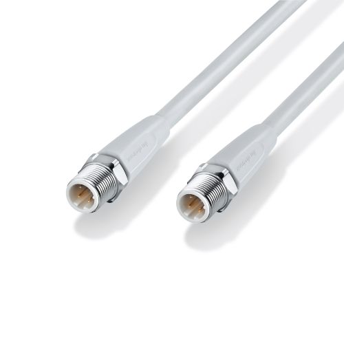 記事のティザー画像: ウェットエリアのEthernet Dコードケーブル接続. 食品産業向けecolink M12、Ethernet CAT 5 / CAT 5e (star quad)