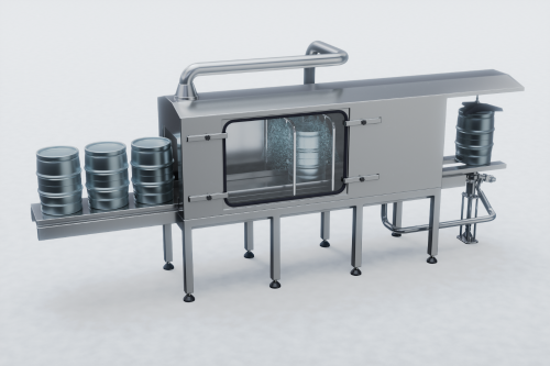 Teaser image of the article: Keg filling and washing. ifm's pressure, flow, temperature, and conductivity sensors optimize performance, reduce waste, and maintain product quality.