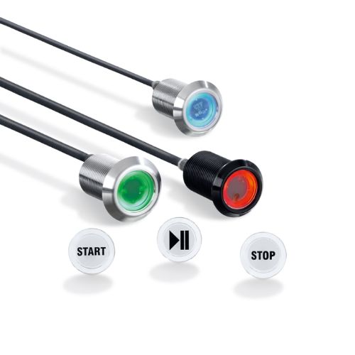 Slika napovednika članka: Večbarvni senzorji na dotik, z IO-Link. Različna prilagoditev na vrsto uporabe z enim posamezno prilagodljivim senzorjem tudi v mokrih okoljih