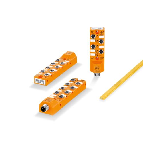 Obrázek s upoutávkou na článek: Kompaktní moduly AS-i s propojovací technikou M8. Odolnost proti rázům a vibracím díky zcela zalitému pouzdru; vhodnost pro použití v terénu díky krytí IP65, 67, 68