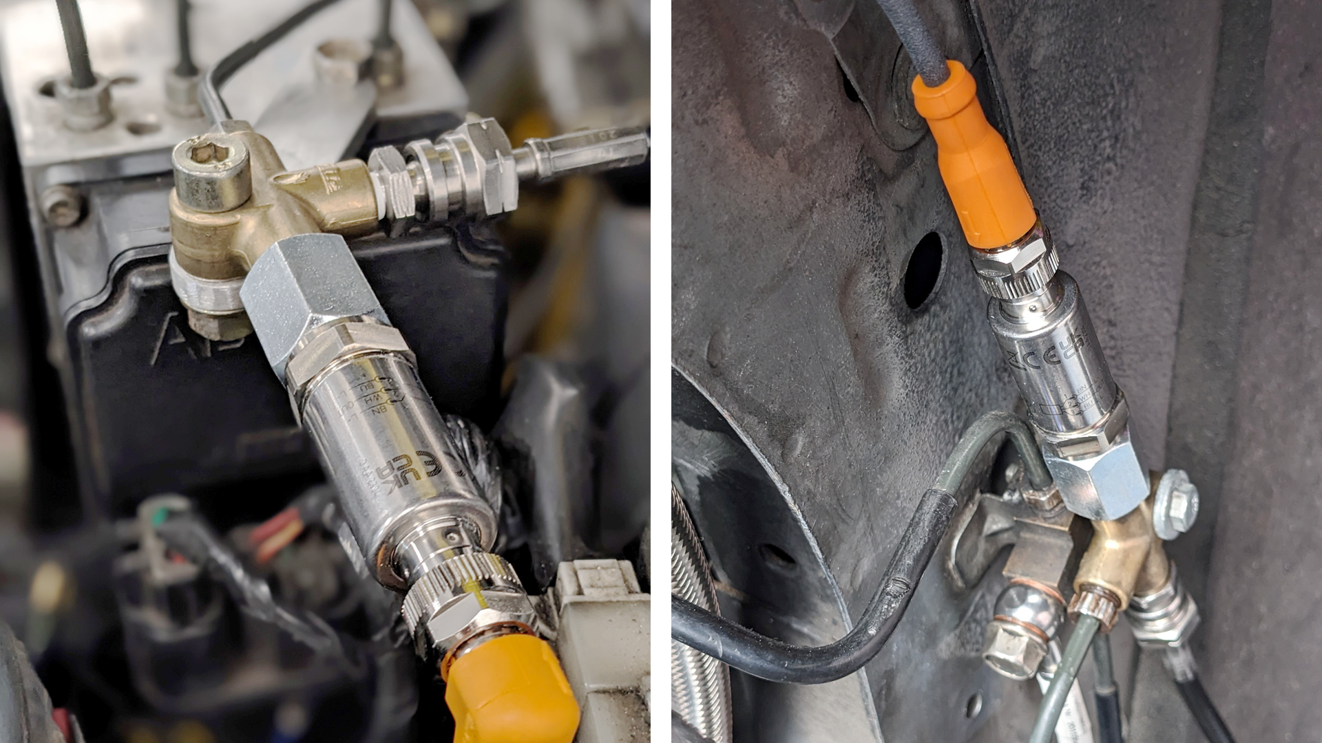 Sensors monitor relevant operating media of a racing car - ifm