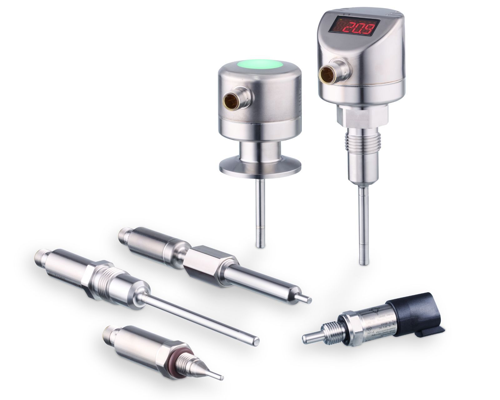 Compact temperature sensors: Measurement and evaluation in one device - ifm