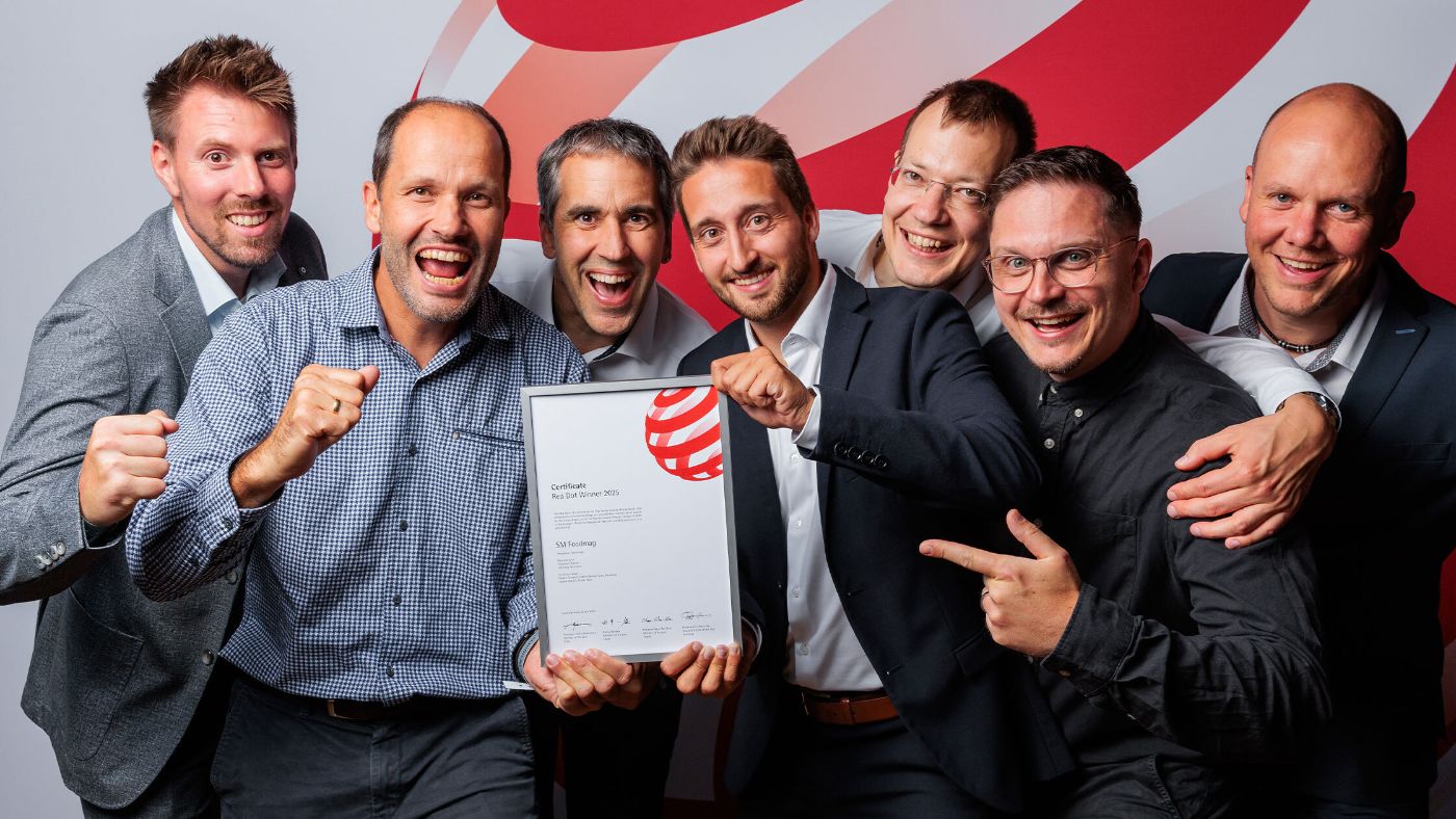 Red Dot Design Award 2025 Durchflusssensor SM Foodmag - ifm