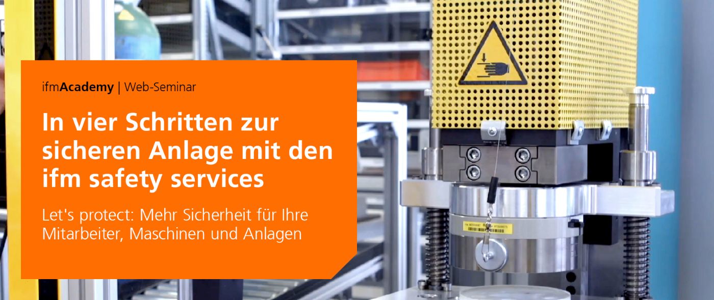 Web-Seminar on demand: ifm safety services - ifm