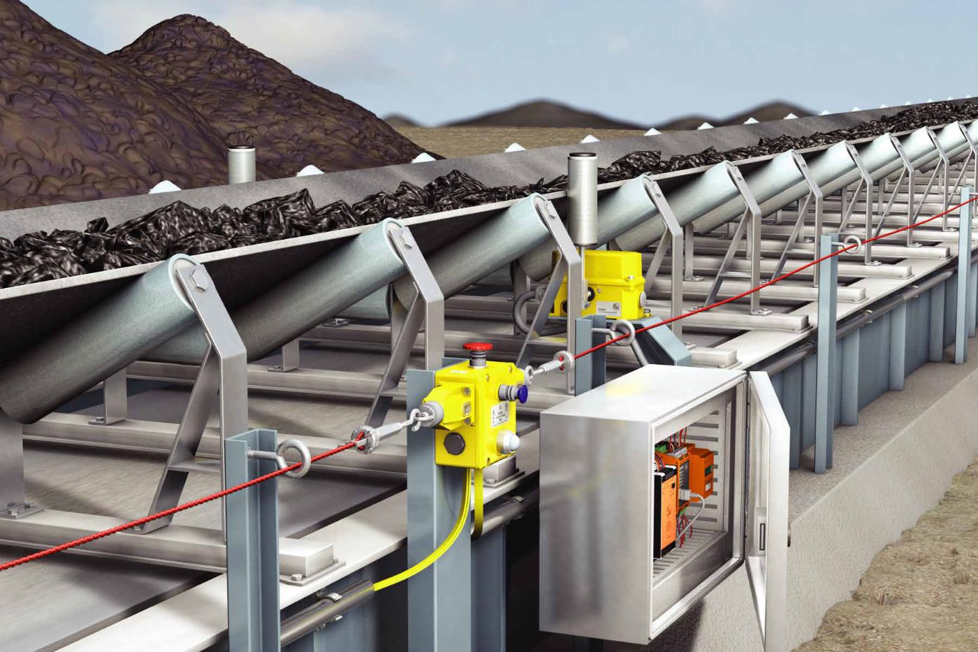 Solution: Conveyor belt protection - ifm