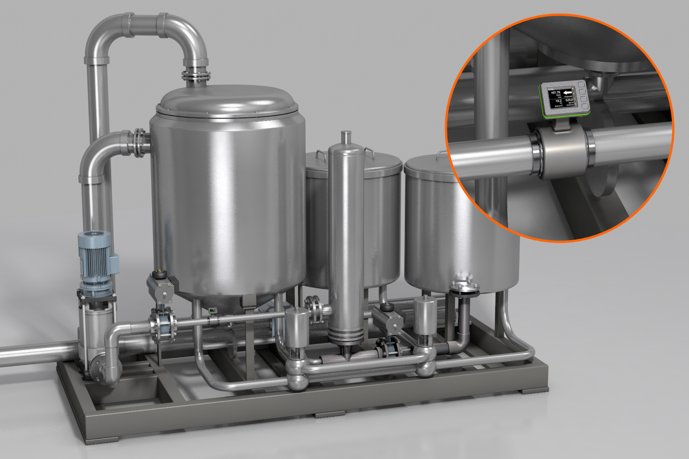 Cip Process Animation Optimise processes with comprehensive monitoring of CIP systems - ifm