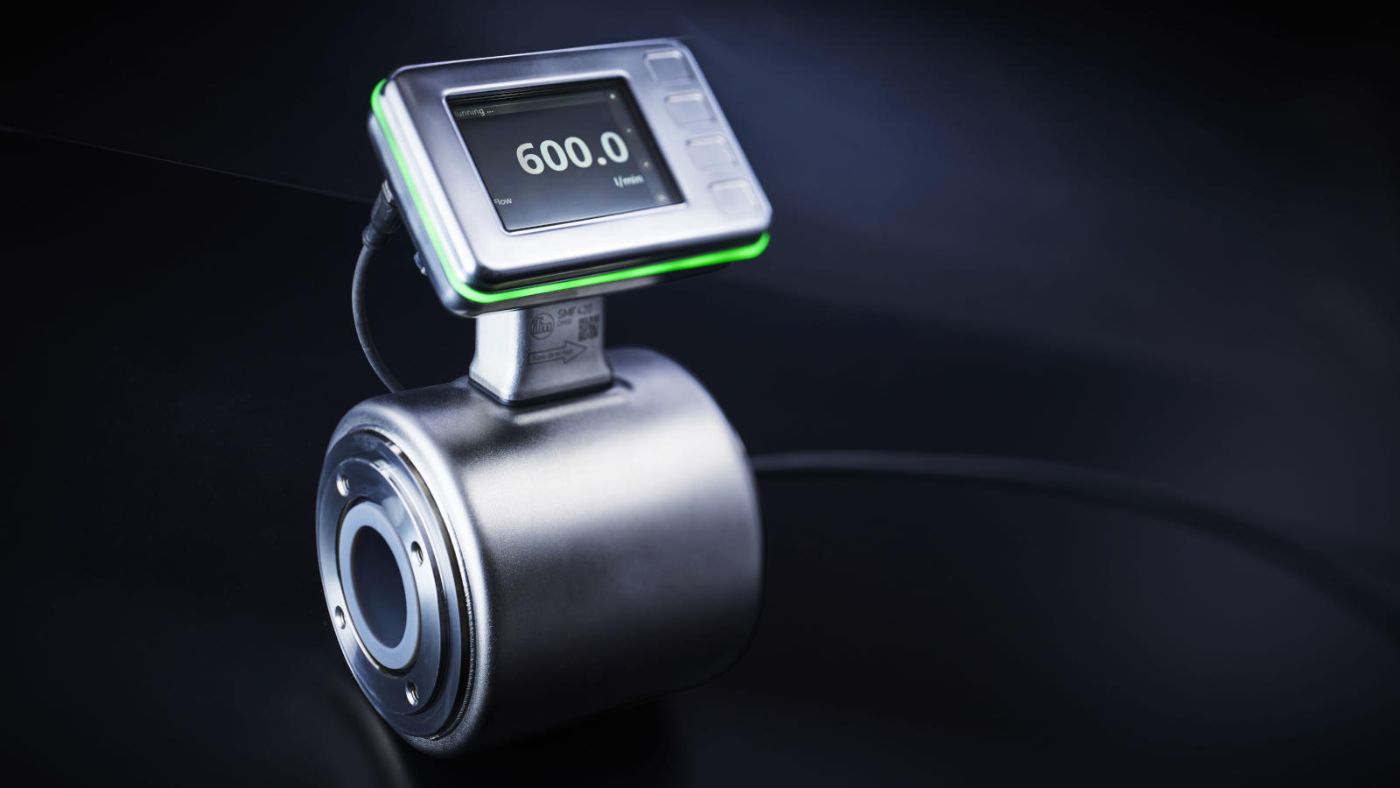 Magnetic-inductive flow meter for the food industry - ifm