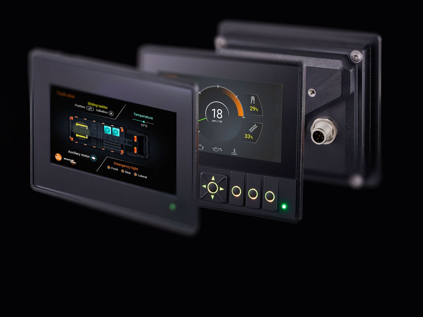 Compact display as the center of the mobile machine - ifm