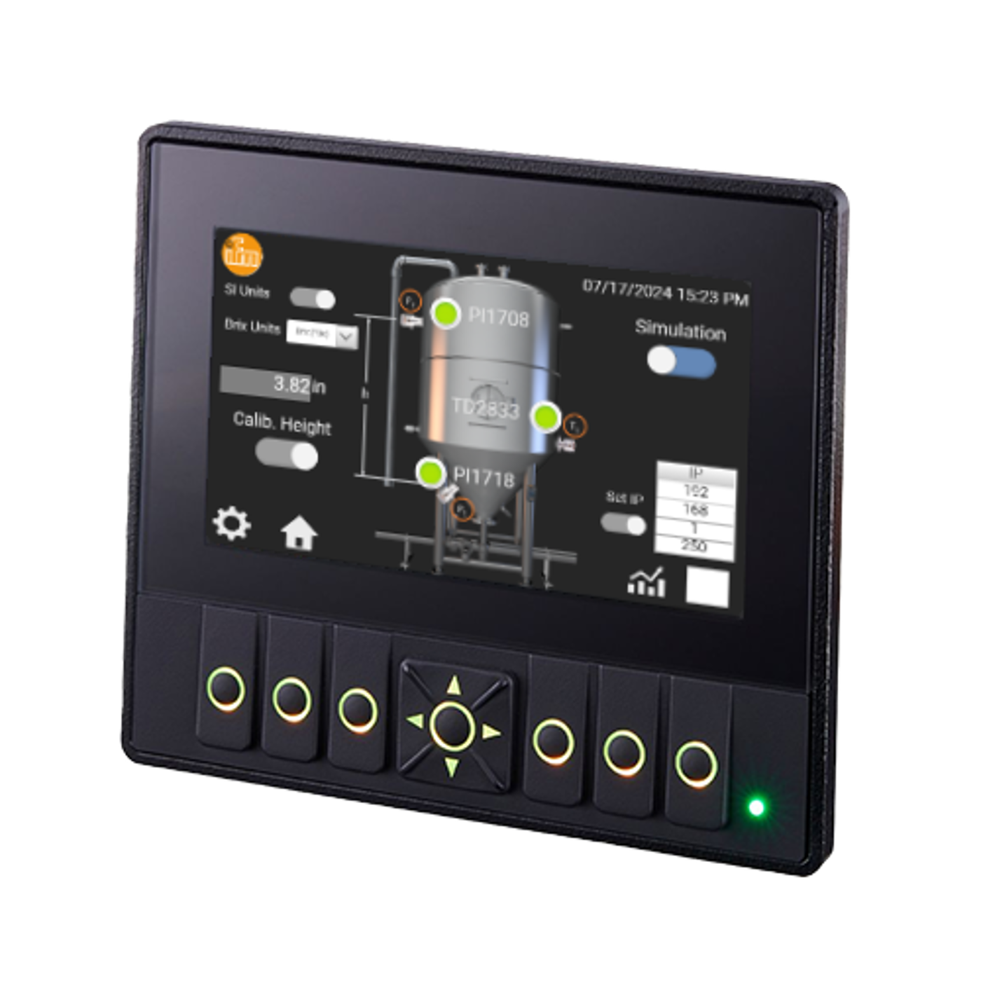 Sim Brix Display Case study | Automated Brix calculations and fermentation monitoring - ifm
