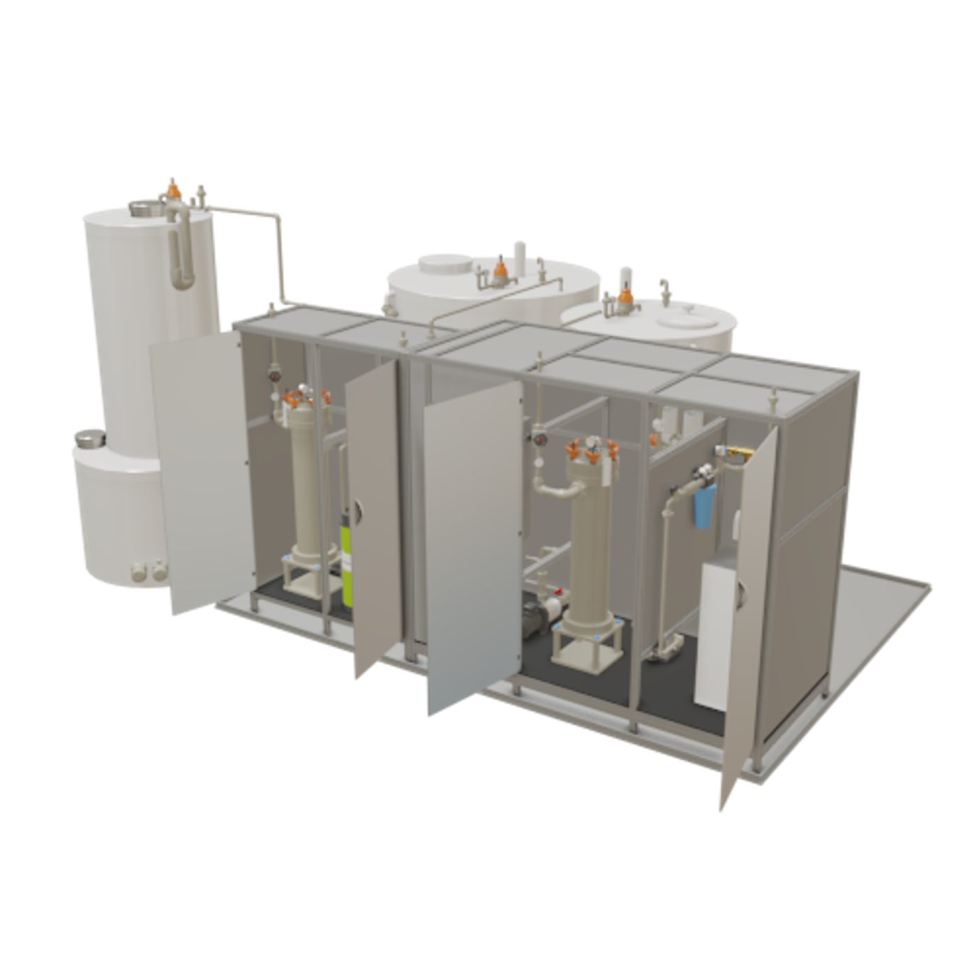 Ultrapure water skid for the semiconductor industry ifm