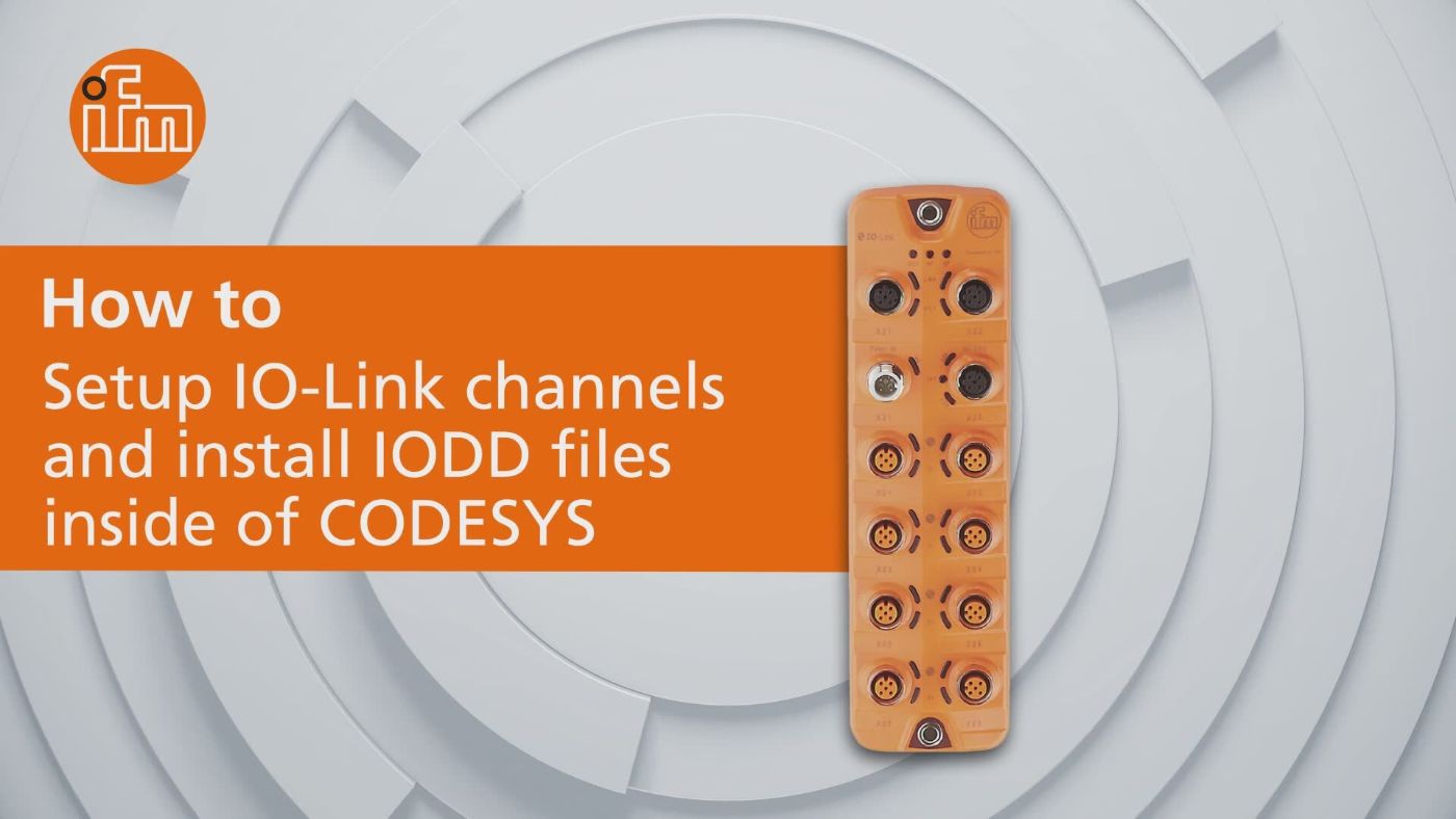 How to set up IO-Link channels and install IODD files inside of CODESYS ...