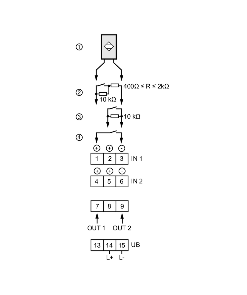 N0534A Switching amplifiers for Namur sensors ifm