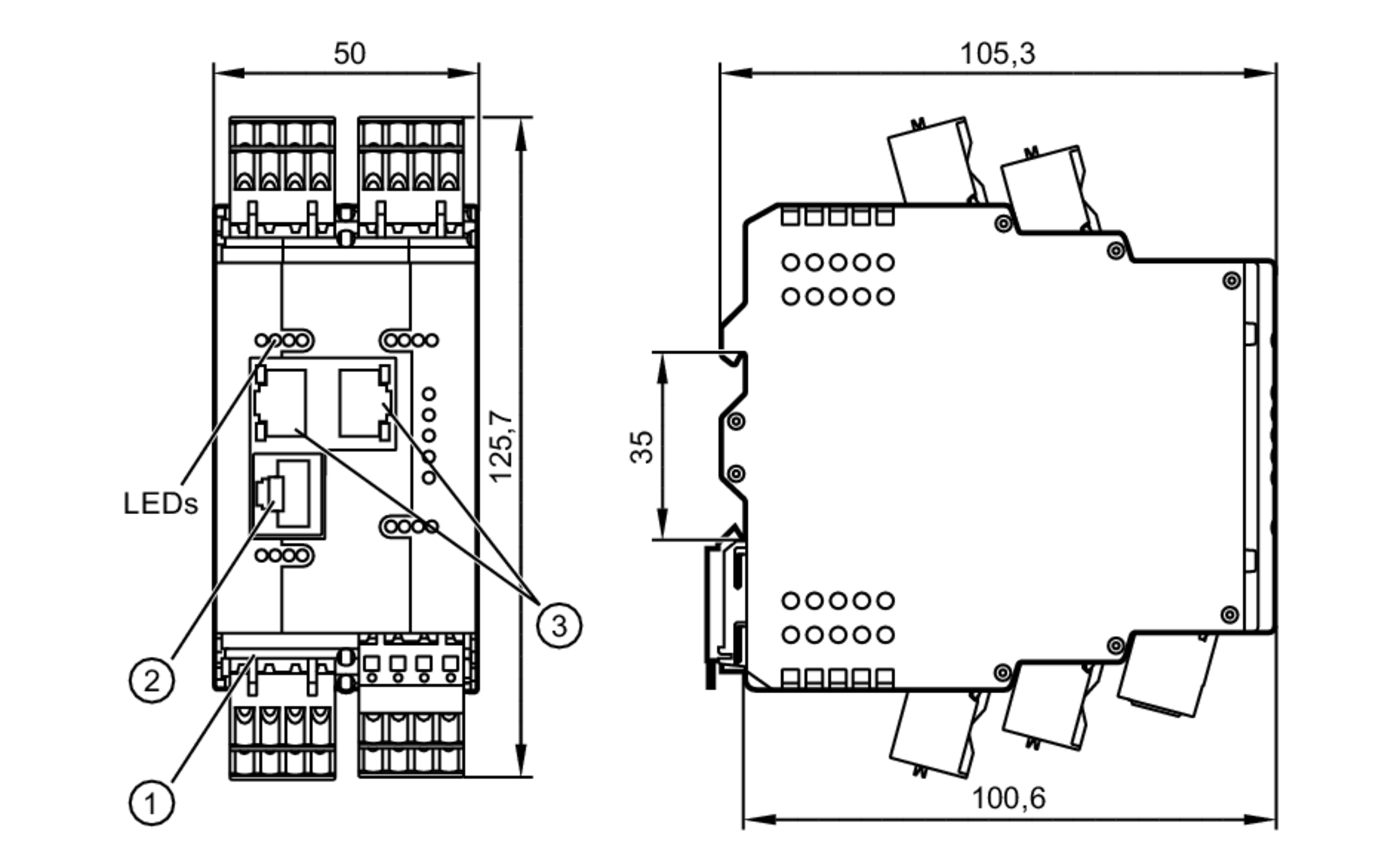 AL1920 - Maître IO-Link avec interface EtherNet/IP - ifm