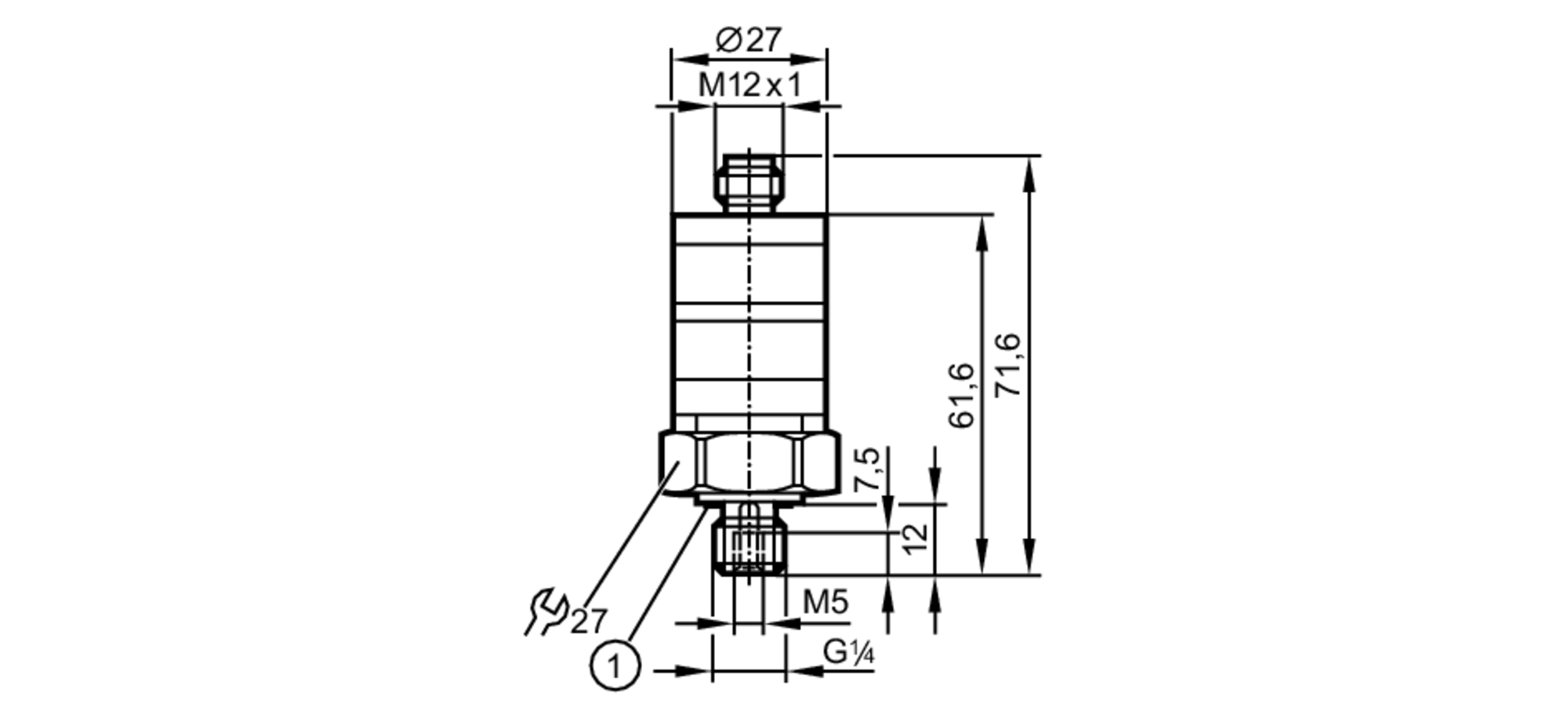 PK7521 Pressure switch with intuitive switch point setting ifm