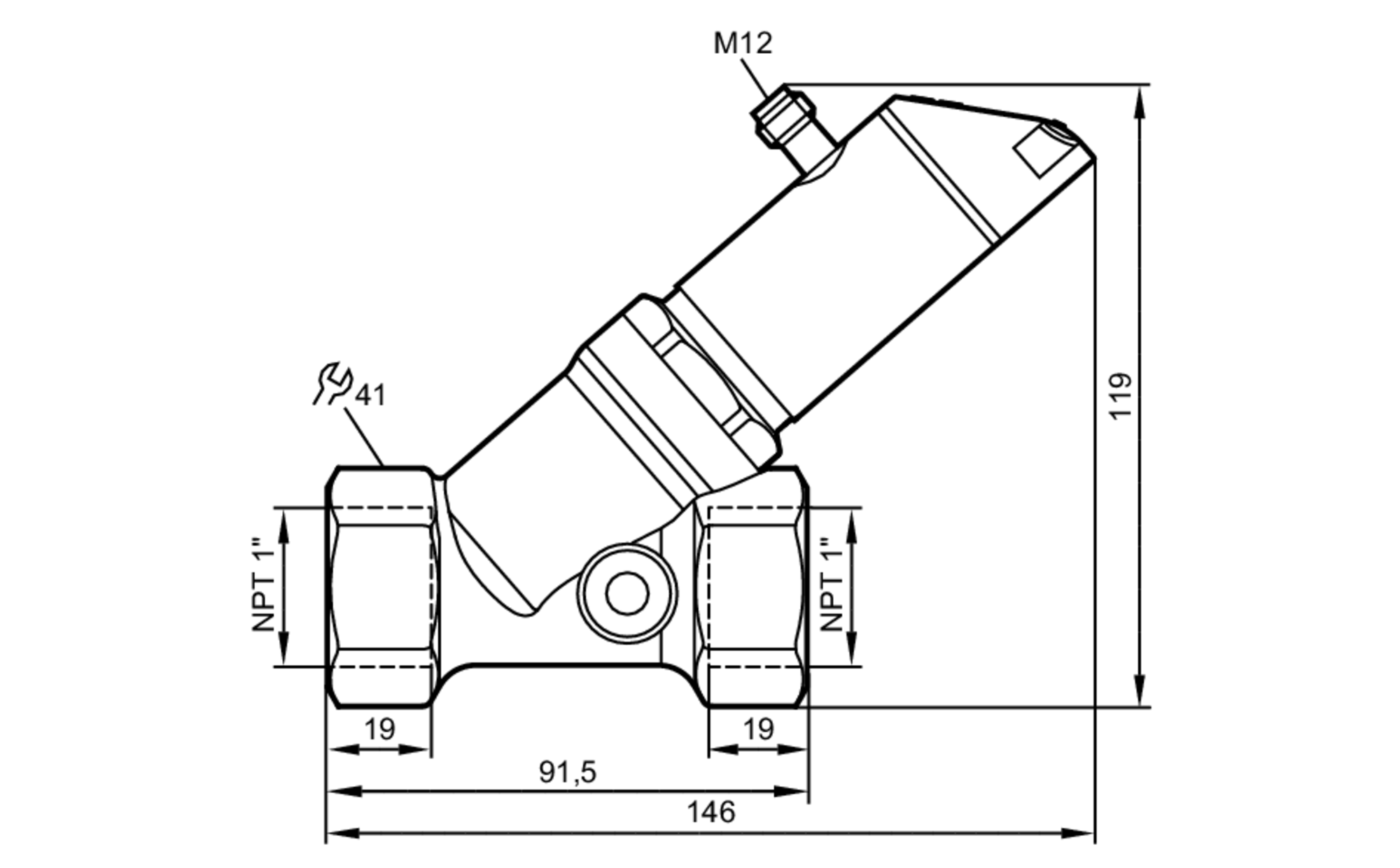 SBN246 Flow meter with fast response and display ifm