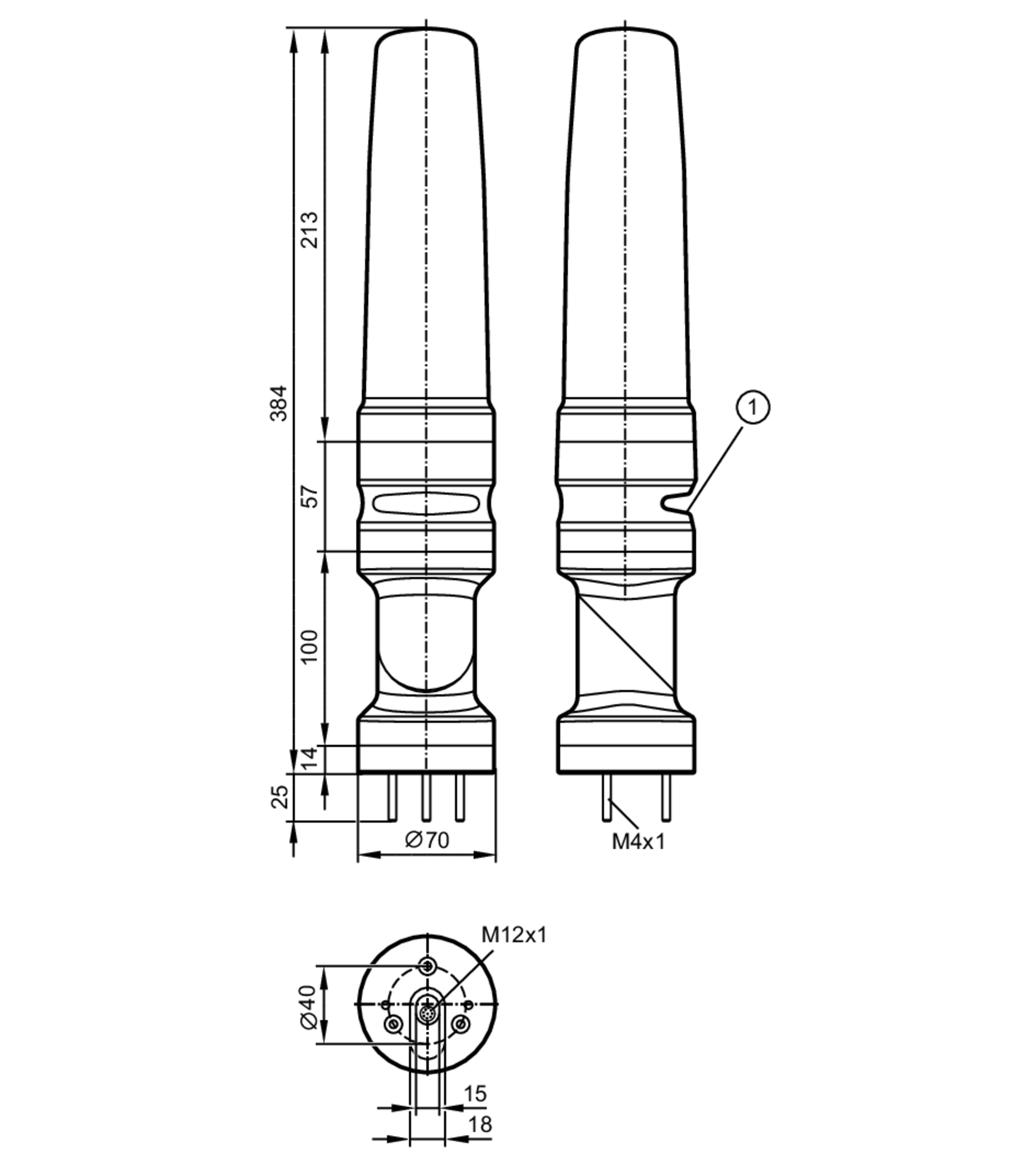 DV1510 5segment signal lamp ifm