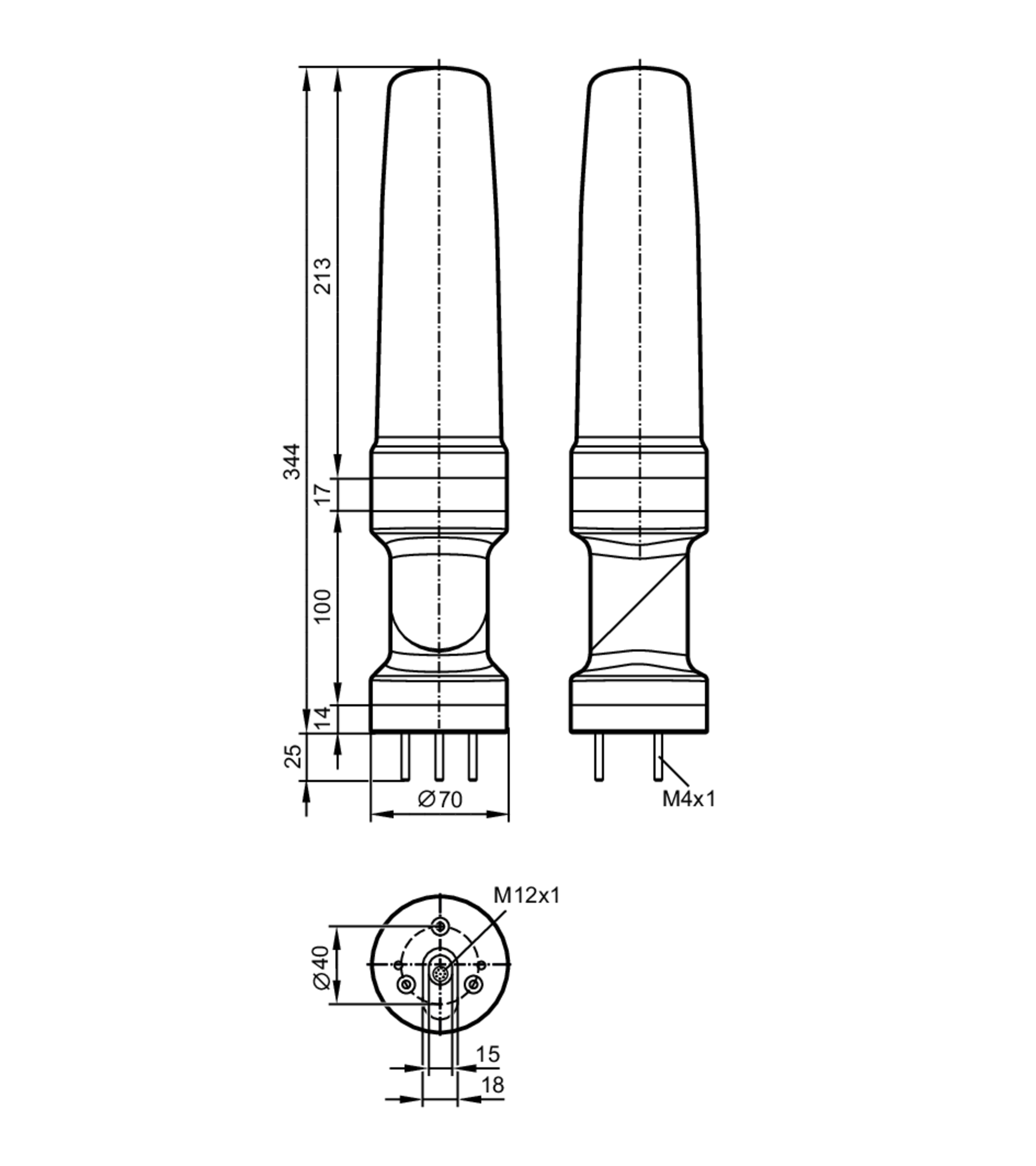 DV1500 5segment signal lamp ifm